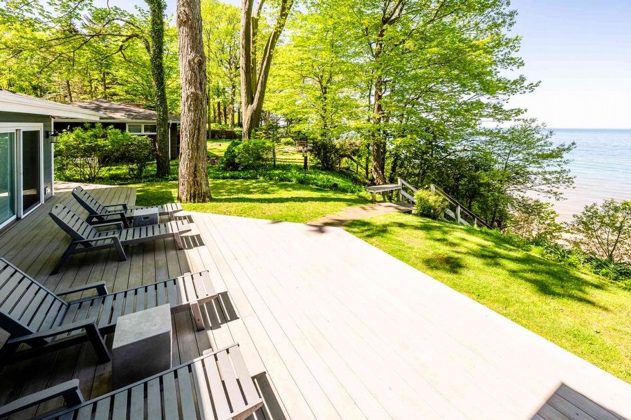 Harbert Hideaway Vacation Rental | Luxury Home with Private Pool Hot Tub and Walk to Lake Michigan Beach - Lake Michigan real estate