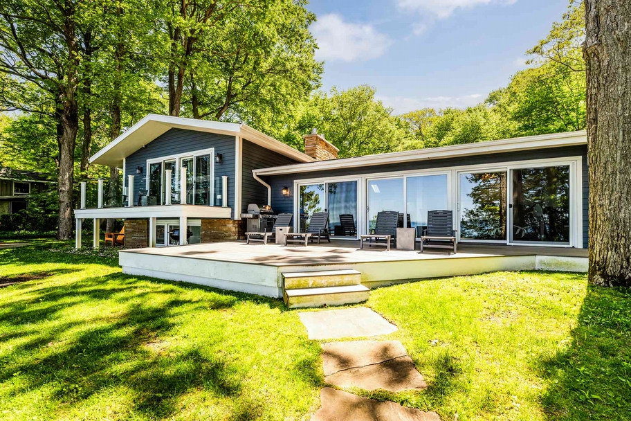 Harbert Hideaway Vacation Rental | Luxury Home with Private Pool Hot Tub and Walk to Lake Michigan Beach - Lake Michigan real estate