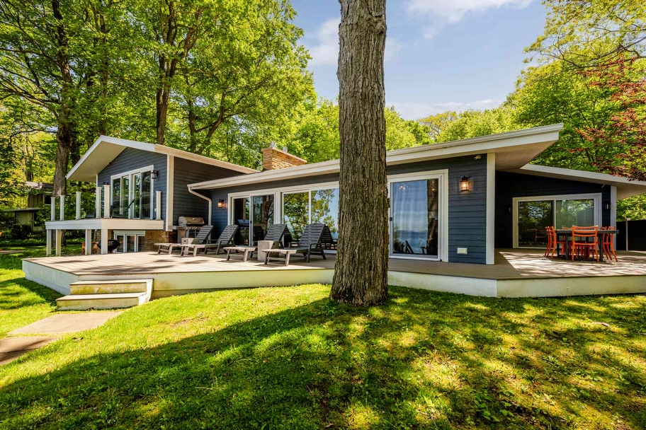 Harbert Hideaway Vacation Rental | Luxury Home with Private Pool Hot Tub and Walk to Lake Michigan Beach - Lake Michigan real estate