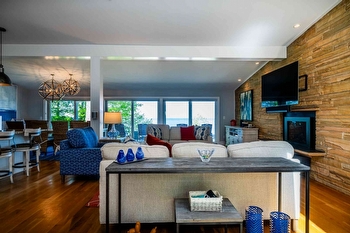 Harbert Hideaway Vacation Rental | Luxury Home with Private Pool Hot Tub and Walk to Lake Michigan Beach thumbnail